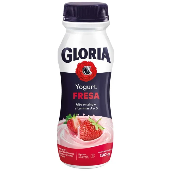 Yogurt Bebible GLORIA Sabor a Fresa Botella 180g